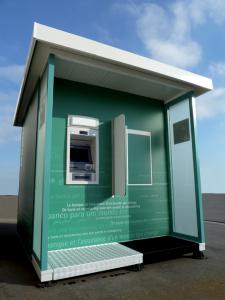 Locaux modulaires sécurisés Bunkerkit Automate bancaire exterieur