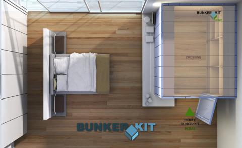 Locaux modulaires sécurisés Bunkerkit Panic Room